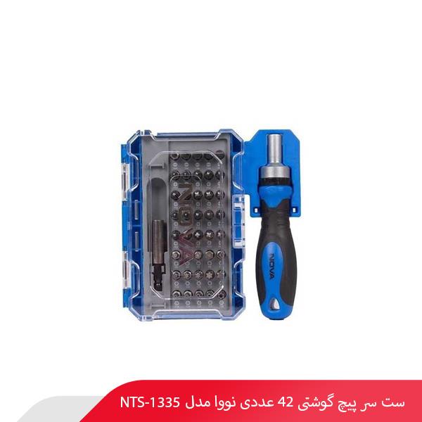 ست سر پیچ گوشتی 42 عددی نووا مدل NTS-1335