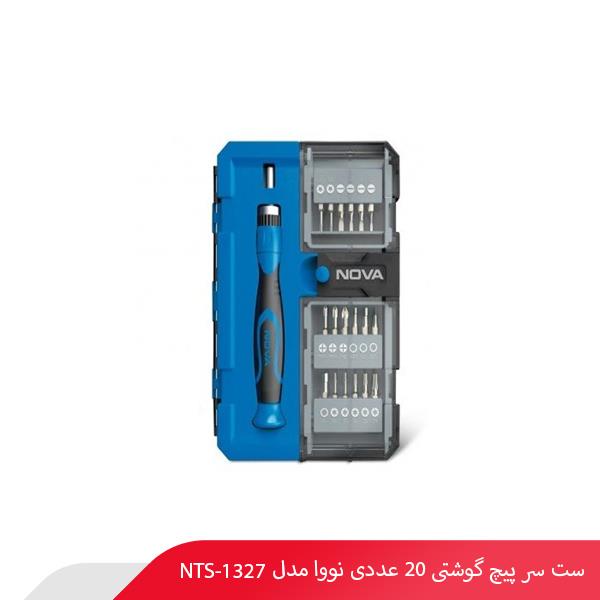 ست سر پیچ گوشتی 20 عددی نووا مدل NTS-1327