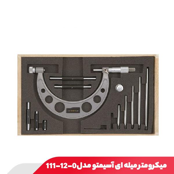 میکرومتر خارج‌ سنج میله‌ ای 300-150 میلی‌ متر آسیمتو مدل 0-12-111