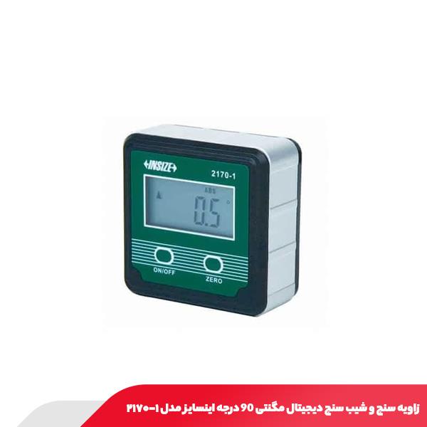 زاویه‌ سنج و شیب‌ سنج دیجیتال مگنتی 90 درجه اینسایز مدل ۱-۲۱۷۰