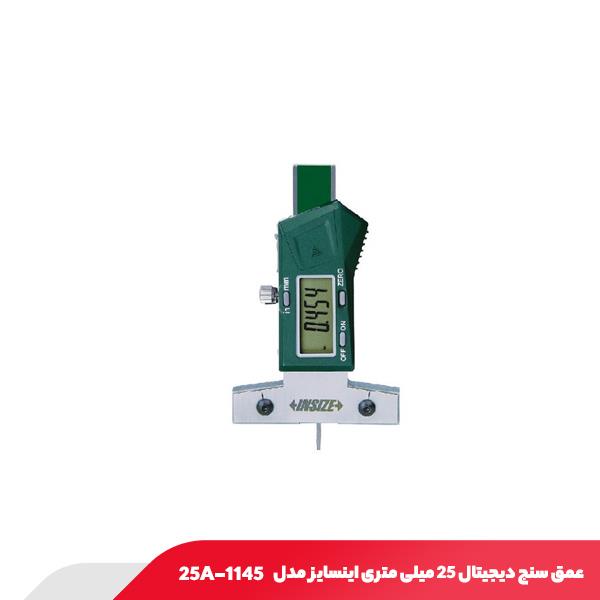 عمق‌ سنج دیجیتال 25 میلی‌ متری اینسایز مدل ۱۱۴۵-۲۵A