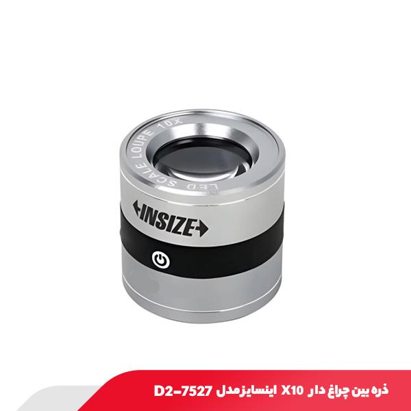 ذره بین چراغ دار X10 اینسایز مدل D2-7527