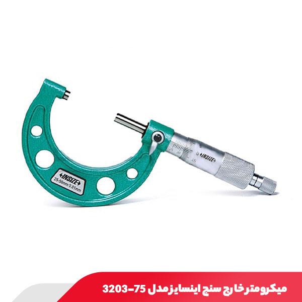 میکرومتر 50.75 میلی‌ متر خارج‌ سنج اینسایز مدل 75-3203