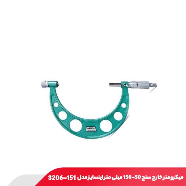 میکرومتر خارج‌ سنج 150-50 میلی متر اینسایز مدل 151-3206