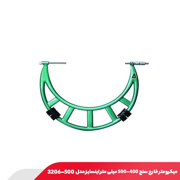 میکرومتر خارج‌ سنج 500-400 میلی متر اینسایز مدل 500-3206