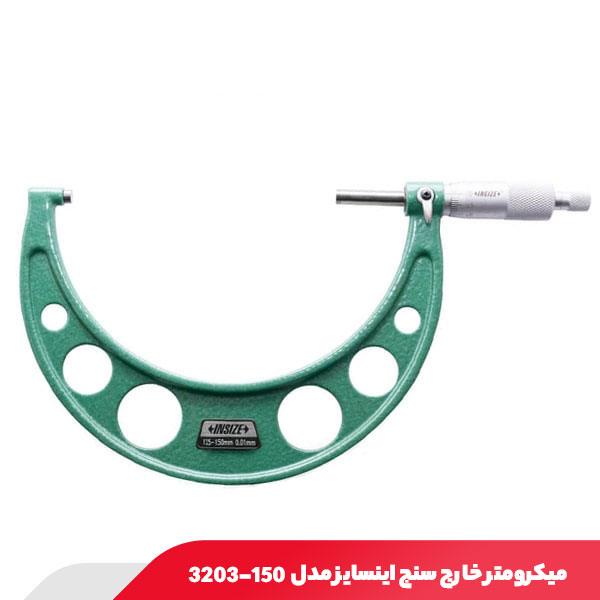 میکرومتر 125.150 میلی‌ متر خارج‌ سنج اینسایز مدل 150-3203