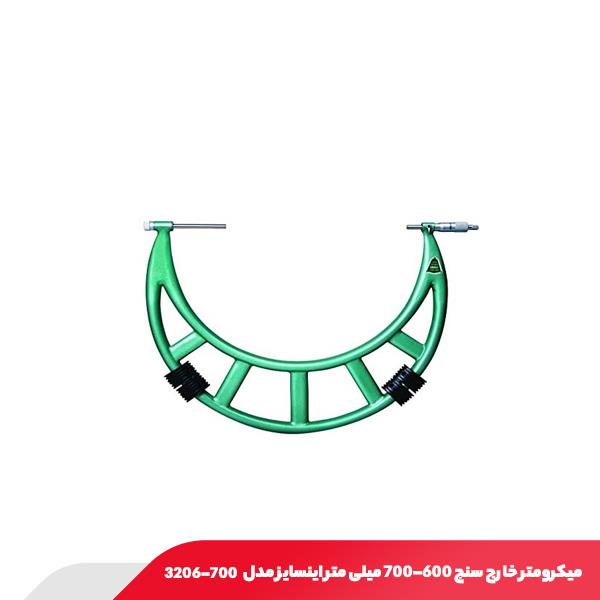 میکرومتر خارج‌ سنج 700-600 میلی متر اینسایز مدل 700-3206