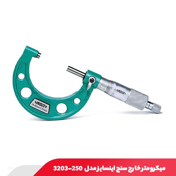 میکرومتر 225.250 میلی‌ متر خارج‌ سنج اینسایز مدل 250-3203