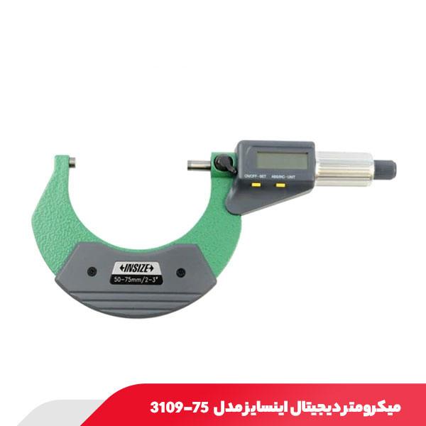 میکرومتر دیجیتال خارج‌ سنج 50.75 میلی‌ متر اینسایز مدل 75-3109