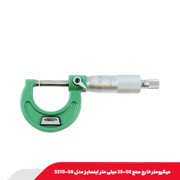 میکرومتر خارج‌ سنج 50-25 میلی‌ متر اینسایز مدل 50-3210