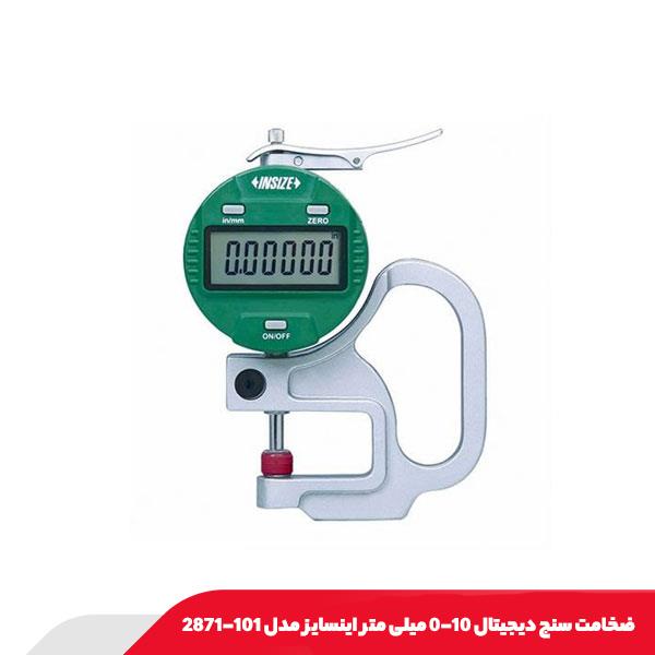 ضخامت سنج دیجیتال 10-0 میلی‌ متر اینسایز مدل 101-2871