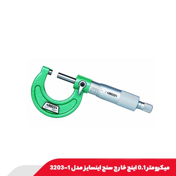 میکرومتر 0.1 اینچ خارج‌ سنج اینسایز مدل 1-3203