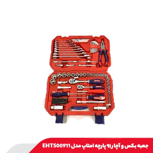 جعبه بکس و آچار ۹۱ پارچه امتاپ مدل EHTS00911