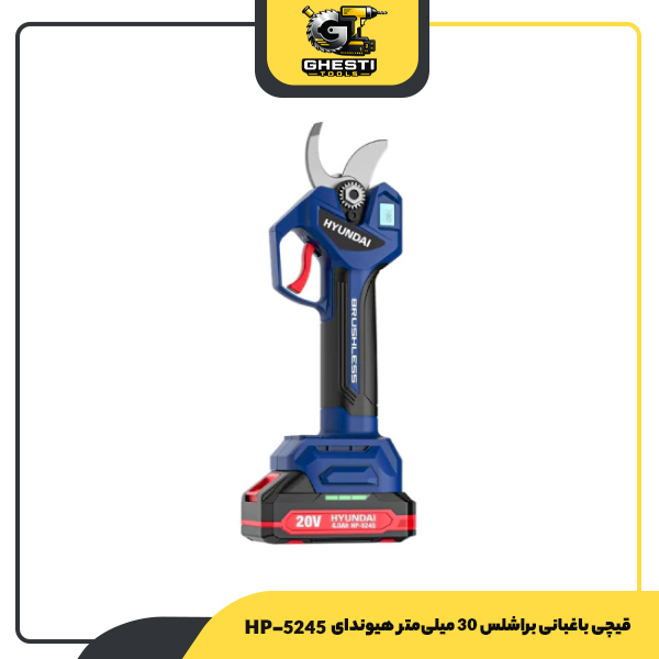 قیچی باغبانی شارژی براشلس 30 میلی‌متر هیوندای مدل HP-5245