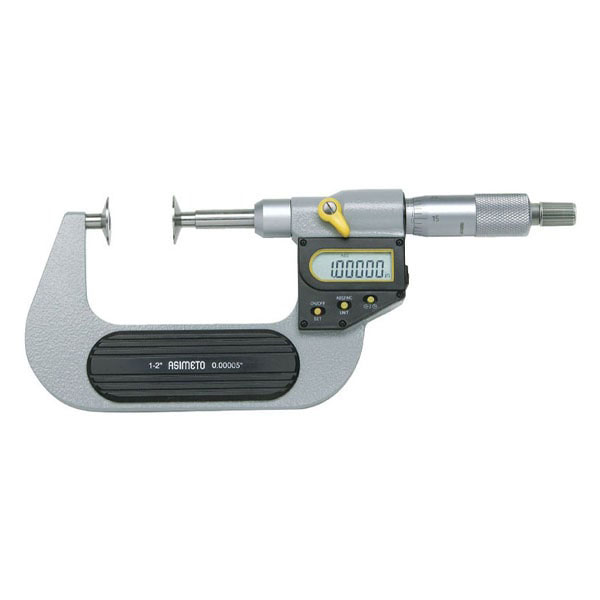 میکرومتر دیجیتال فک بشقابی خارج سنج 50-25 میلی‌ متر آسیمتو مدل 0-02-145