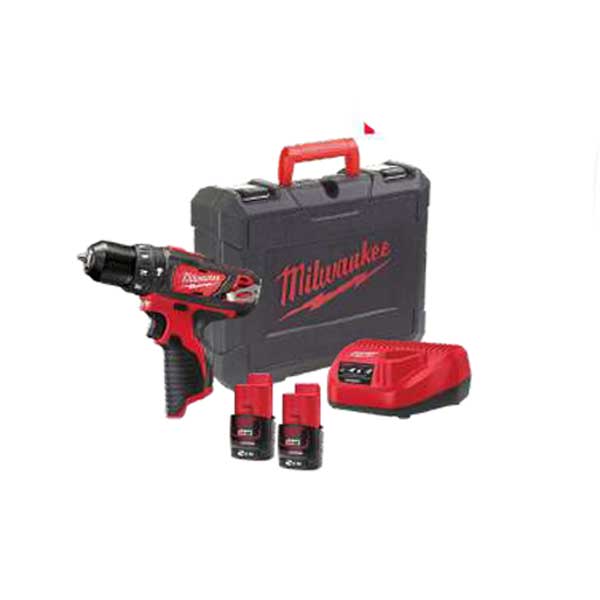 دریل چکشی شارژی 12 ولت میلواکی مدل M12BPD-202C