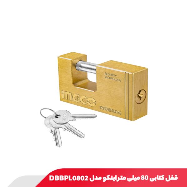 قفل کتابی 80 میلی متر اینکو مدل DBBPL0802