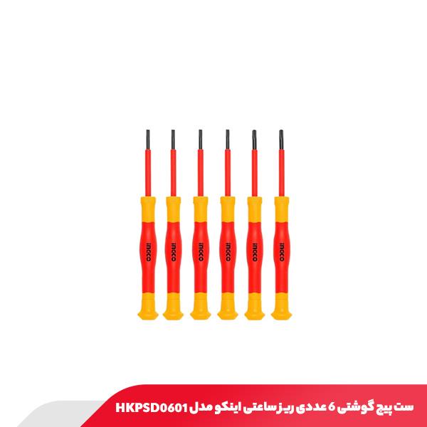 ست پیچ گوشتی 6 عددی ریز ساعتی اینکو مدل HKPSD0601