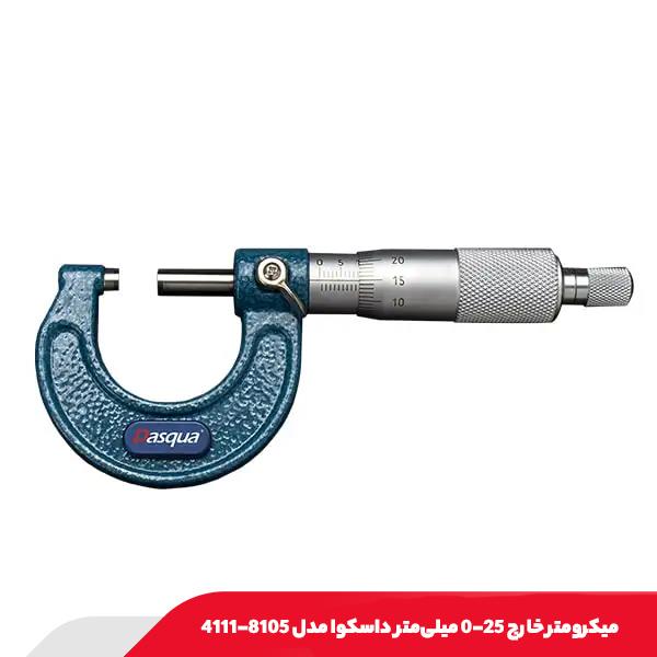 ميکرومتر خارج 25-0 میلی‌متر داسکوا مدل 8105-4111