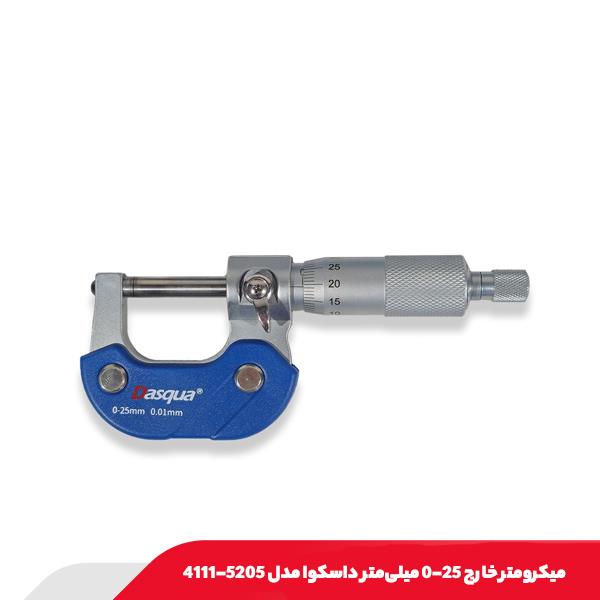 ميکرومتر خارج 25-0 میلی‌متر داسکوا مدل 5205-4111