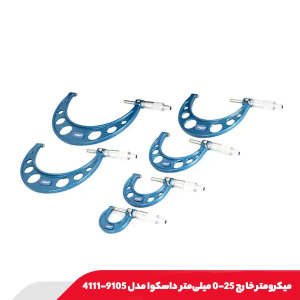ميکرومتر خارج 25-0 میلی‌متر داسکوا مدل 9105-4111