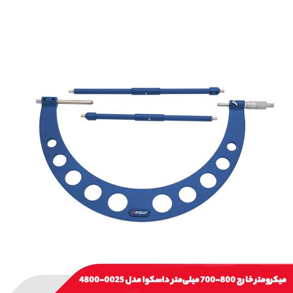 ميکرومتر خارج 800-700 میلی‌متر داسکوا مدل 0025-4800