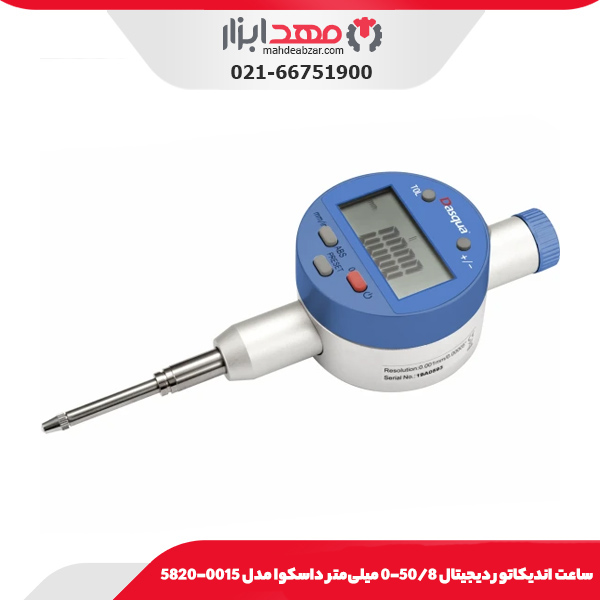 ساعت انديکاتور ديجيتال 25/4-0 میلی‌متر داسکوا مدل 0010-5820