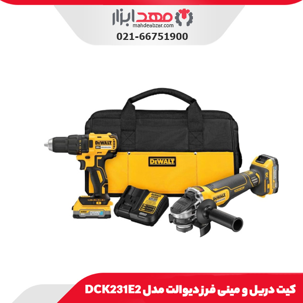 دریل چکشی شارژی 12 ولت دیوالت مدل DCD701D2-GB12VXR