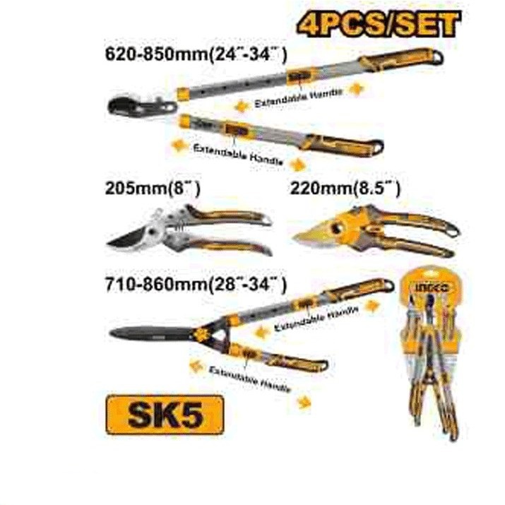 ست 4 عددی قیچی باغبانی اینکو مدل HLT93401