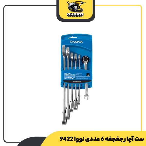 ست آچار جغجغه 6 عددی نووا 9422