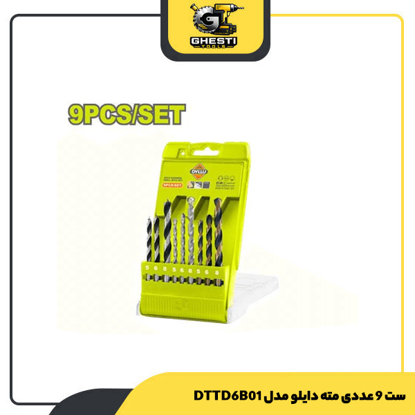 ست 9 عددی مته دایلو مدل DTTD6B01