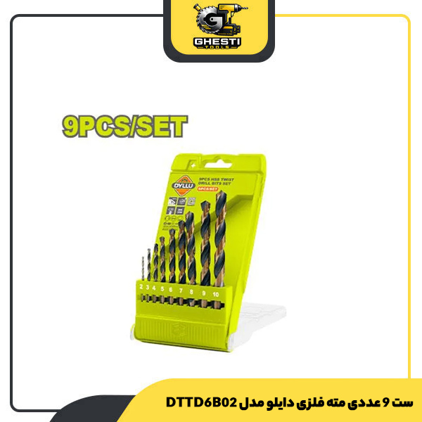 ست 9 عددی مته فلزی دایلو مدل DTTD6B02